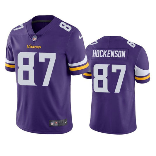 Youth Minnesota Vikings TJ Hockenson Vapor Jersey - Purple