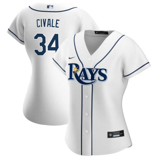 Aaron Civale Tampa Bay Rays Nike Women's Home Replica Jersey - White