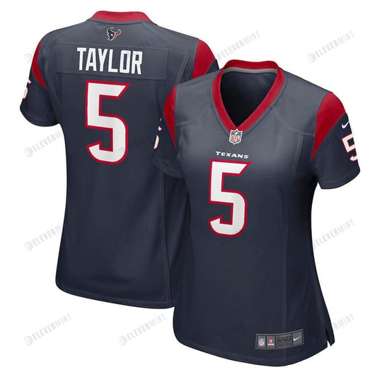 Tyrod Taylor 5 Houston Texans Women's Game Jersey - Navy