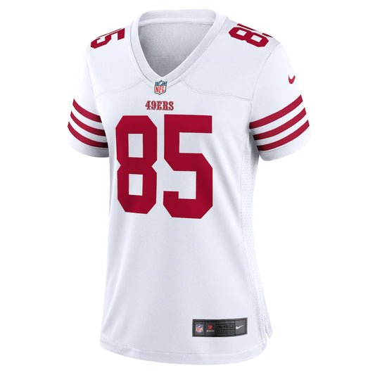 Women's George Kittle Nike 49ers Game Player Jersey - White