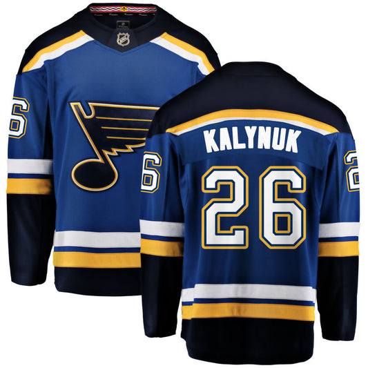 Wyatt Kalynuk St. Louis Blues Fanatics Branded Home Breakaway Jersey - Blue