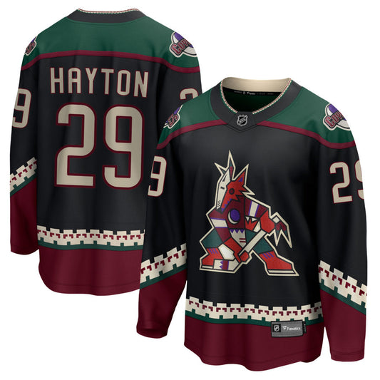 Barrett Hayton Arizona Coyotes Fanatics Branded 2021/22 Home Breakaway Jersey - Black