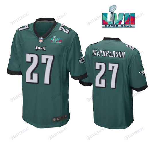 Zech McPhearson 27 Philadelphia Eagles Super Bowl LVII Game Player Men Jersey - Green