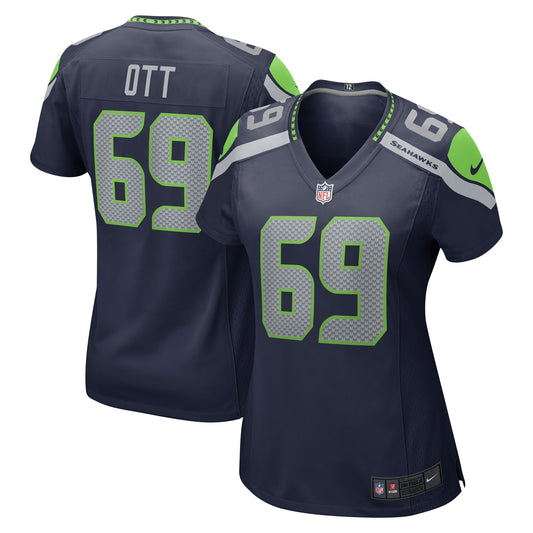 Tyler Ott Seattle Seahawks Nike Women's Game Jersey - College Navy