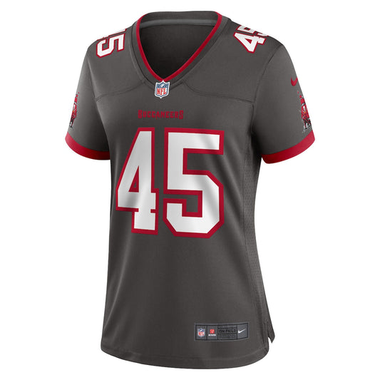 Women's Devin White Nike Buccaneers Throwback Game Jersey - Grey