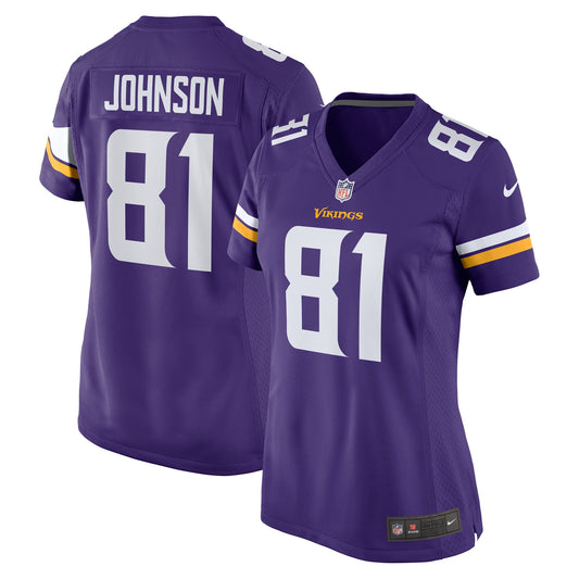 Bisi Johnson Minnesota Vikings Nike Women's Game Jersey - Purple