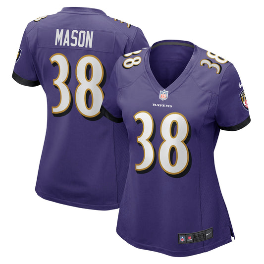 Ben Mason Baltimore Ravens Nike Women's Game Jersey - Purple