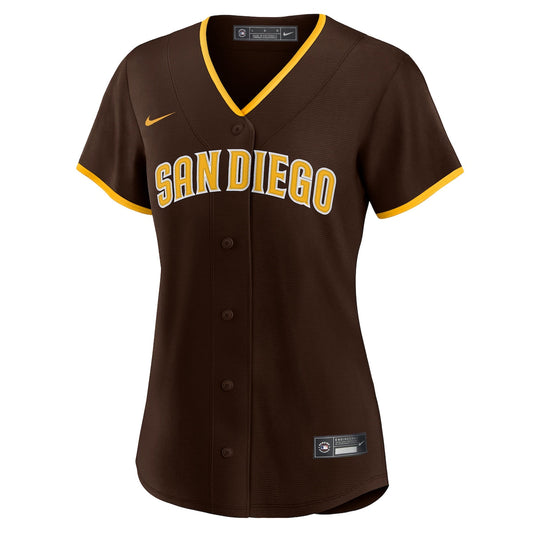 Women's  Nike Padres Home Replica Team Jersey - Brown