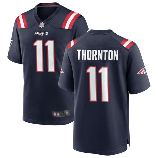 Tyquan Thornton Nike New England Patriots Game Jersey - Navy