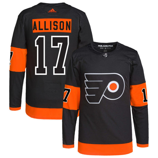 Wade Allison Philadelphia Flyers adidas Alternate Primegreen Authentic Pro Jersey - Black