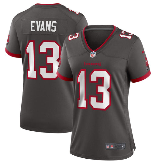 Women's Mike Evans Nike Buccaneers Throwback Game Jersey - Grey