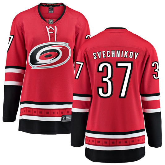 Andrei Svechnikov Carolina Hurricanes Fanatics Branded Women's Home Breakaway Jersey - Red