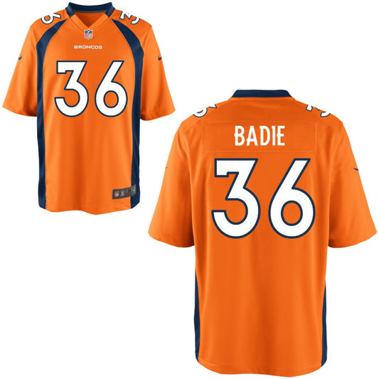 Tyler Badie Denver Broncos Nike Youth Game Jersey - Orange