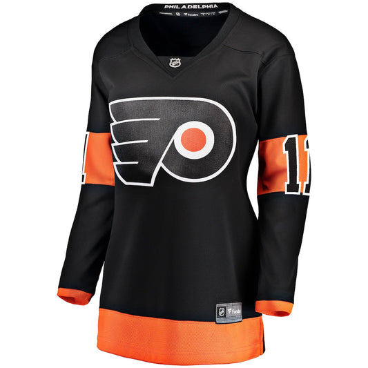 Women's Travis Konecny Fanatics Flyers Home Breakaway Jersey - Black