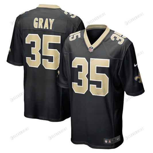 Vincent Gray New Orleans Saints Game Player Jersey - Black