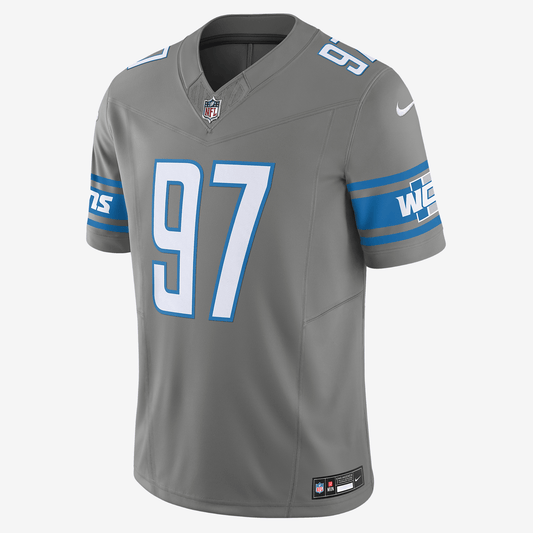 Aidan Hutchinson Detroit Lions Men's Nike Dri-FIT NFL Limited Football Jersey - Steel