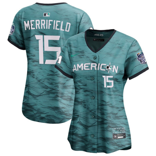 Whit Merrifield  American League Nike Women's 2023 MLB All-Star Game Pick-A-Player Limited Jersey - Teal