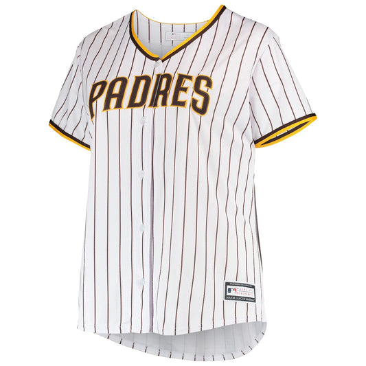 Women's Fernando Tatis Jr. Profile Padres Plus Size Replica Jersey - White