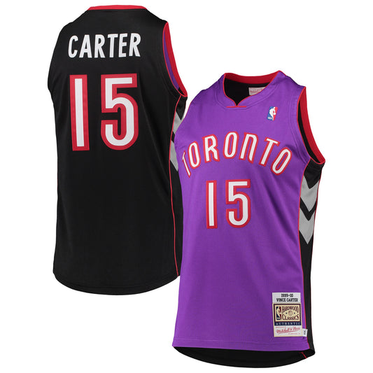 Vince Carter Toronto Raptors Mitchell & Ness 1999/2000 Hardwood Classics Authentic Jersey - Purple